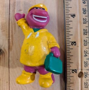 barney Yellow and Purple Dinosaur Toy 1993 Vintage